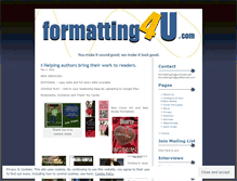 Tablet Screenshot of formatting4u.com